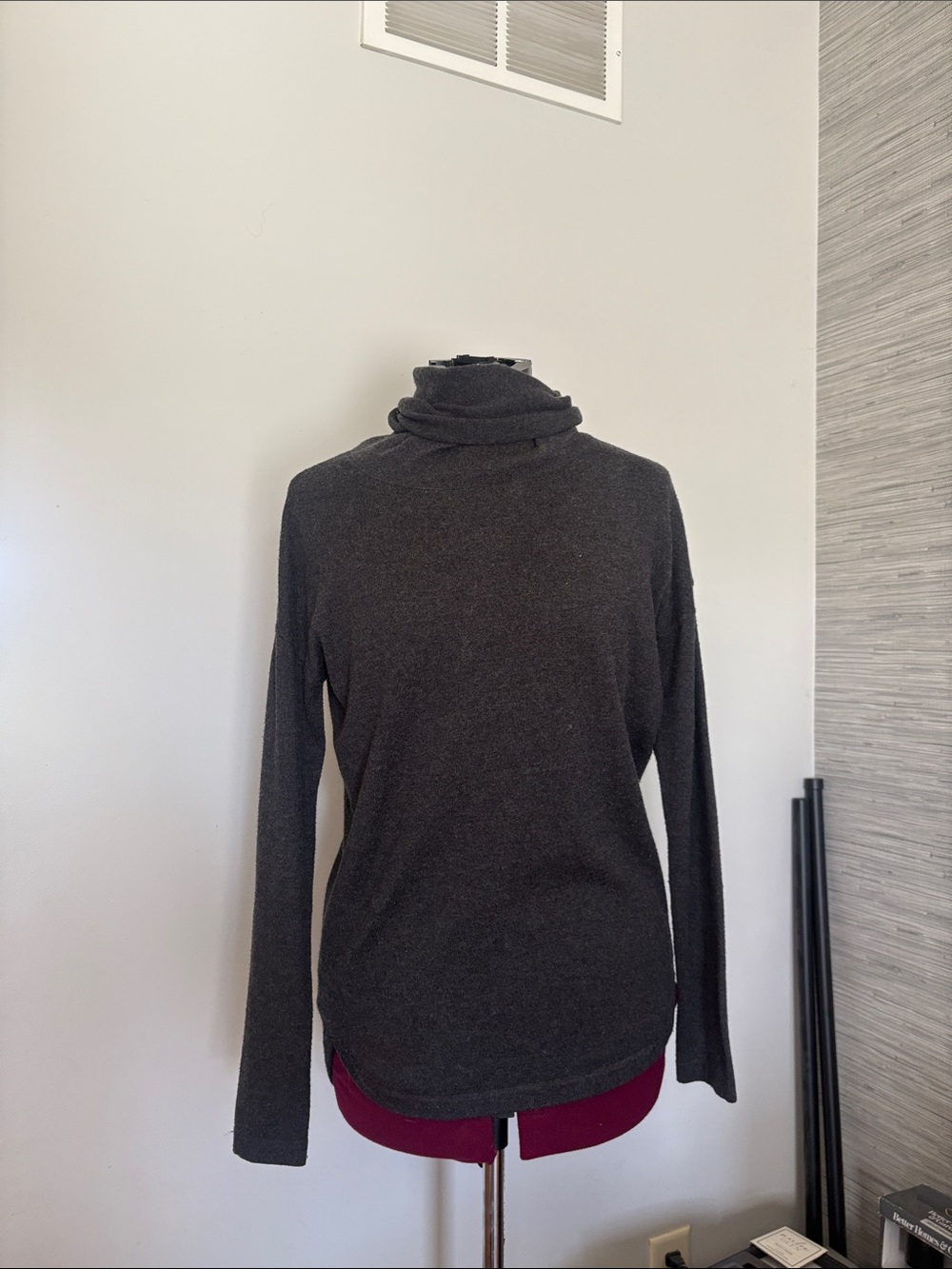 North Face Dark Gray Turtleneck Sweater (Size XS)